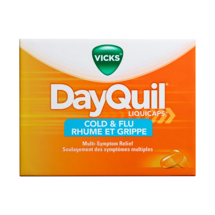 Vicks DayQuil Cold & Flu Liquid Capsules, 16-Count
