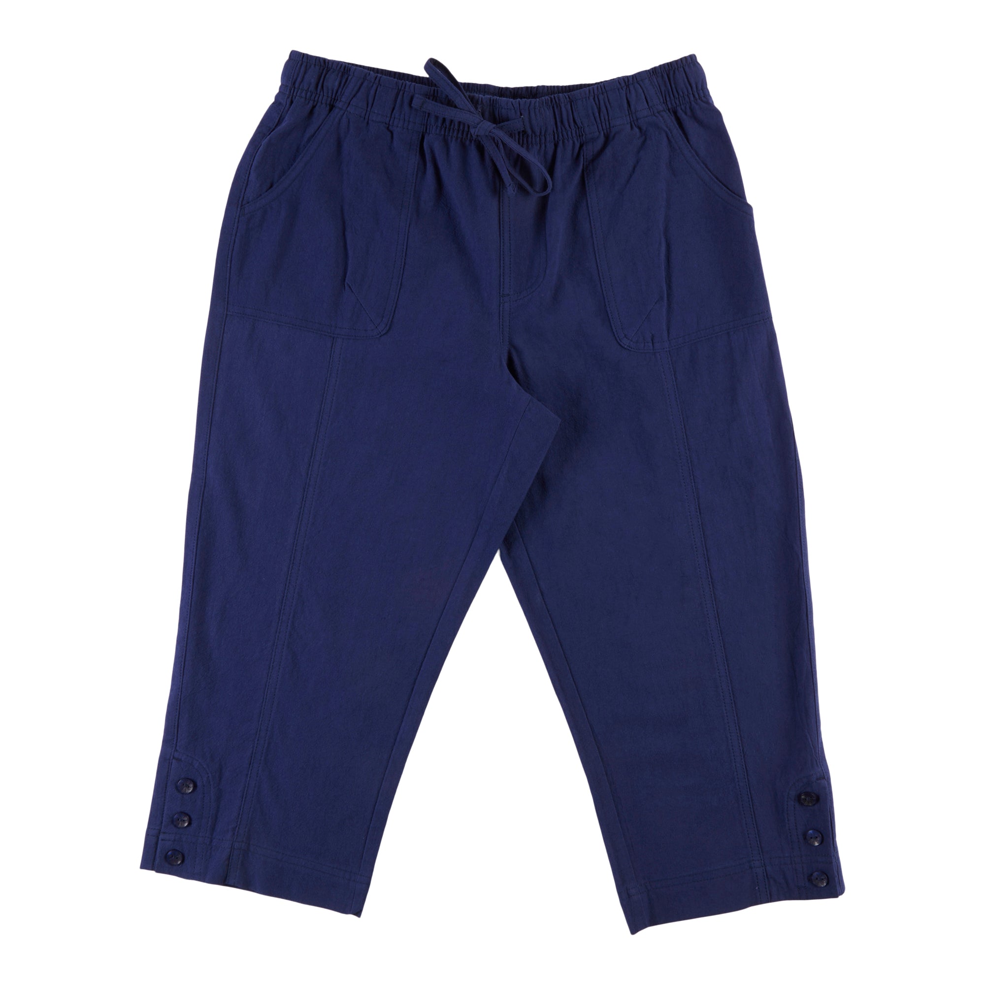 Classic Editions Women's Summer Look Crinkle Capris Giant Tiger