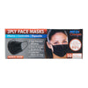 Disposable 3-Ply Face Masks, Black, 50-Pack