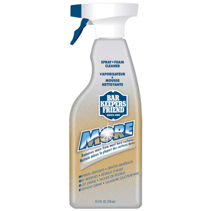 Vaporisateur + mousse nettoyante Bar Keeper’s Friend MORE, 750 ml