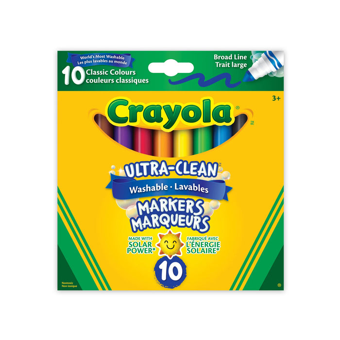 Marqueurs lavables ultra propres Crayola – emb. de 10