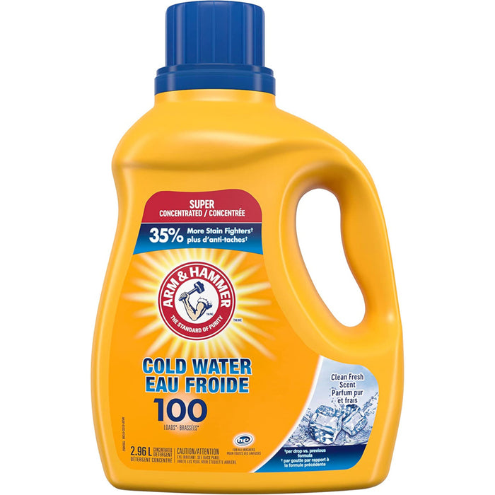 Arm & Hammer Cold Water 100 Load Laundry Detergent, 2.96-L