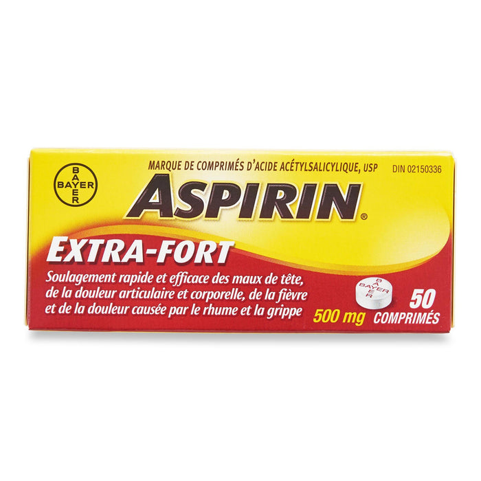 Aspirine extra fort, soulagement de la douleur  emb. de 50
