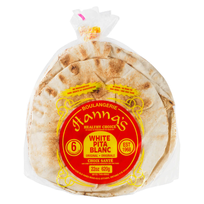 Boulangerie Hanna's Pita Blanc Originale, emb de 6, 620-g
