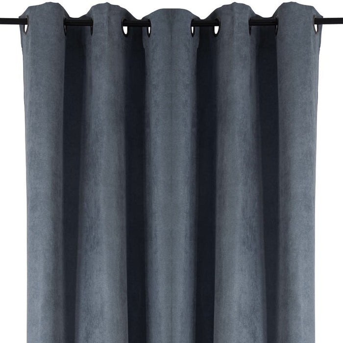 Rideau en similisuède gris HomeStyles - 37 po x 96 po