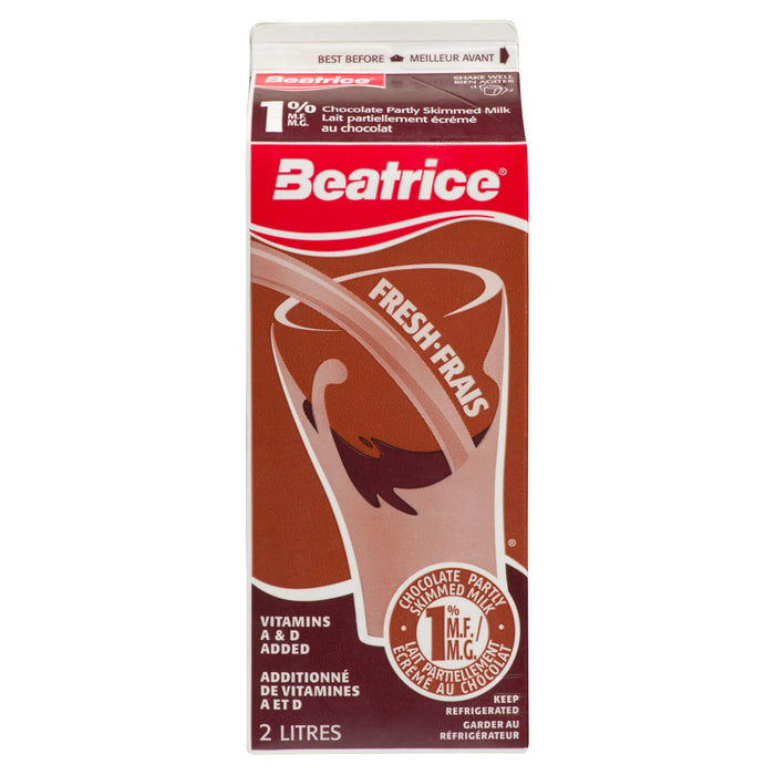 Lait partiellement écrémé au chocolat à 1 % de M. G. Beatrice - 2 L