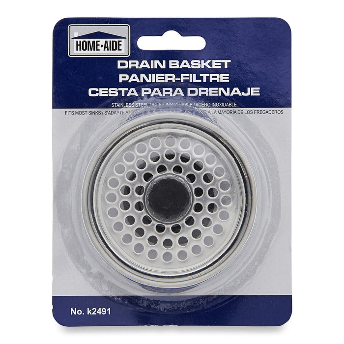 Home-Aide Steel Drain Basket