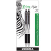 Stylos noirs Z-Grip Sarasa de Zebra - Paquet de 2