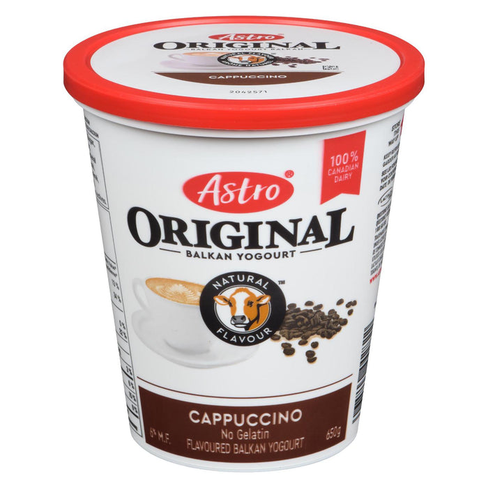 Astro Original Cappuccino Flavoured Balkan Yogourt 6% M.F., 650-g