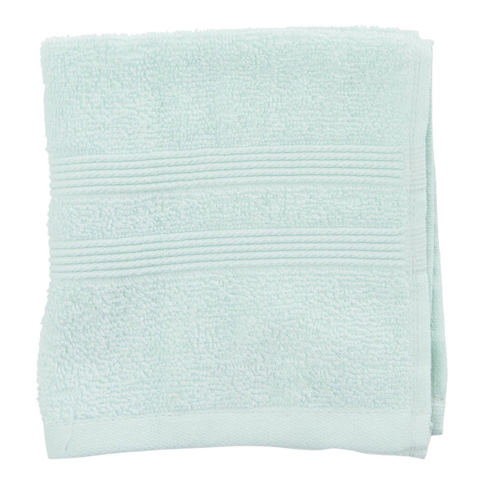 Cleanse Soft Cotton Face Cloth, Aqua, 13-in