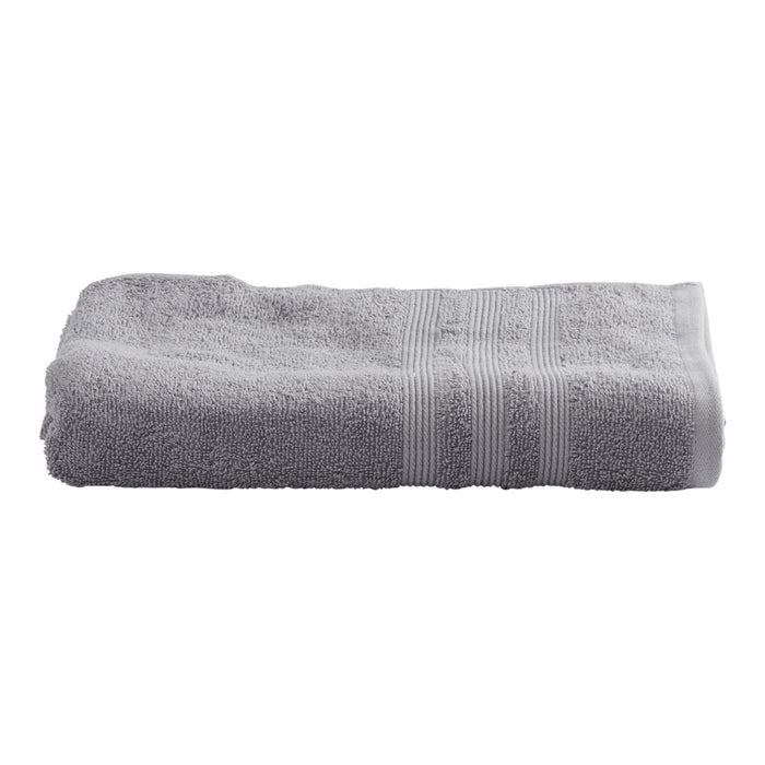 Cleanse Super-Soft Anti-Microbial Cotton Bath Towel, Silver, 27-in x 50-in