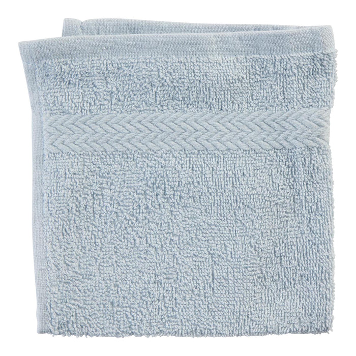 Regal Soft Cotton Face Cloth, Light Blue, 13-in