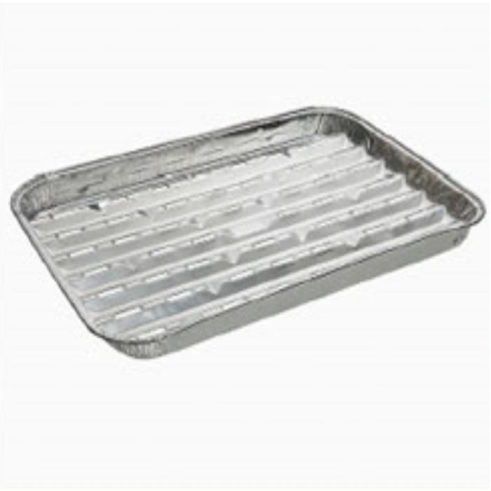 Aluminum Foil BBQ Grilling Tray, Silver, 2-Pack