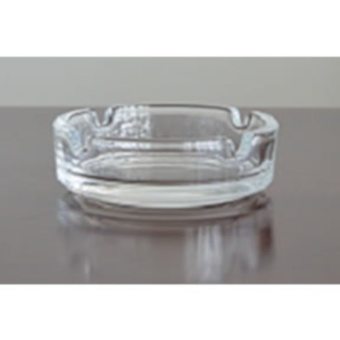 Elegant Look and Classic Glass Ash Tray, 4-in x 1.4-in