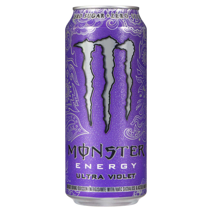 Monster Energy Boisson énergisante Ultra Violet, 473 ml