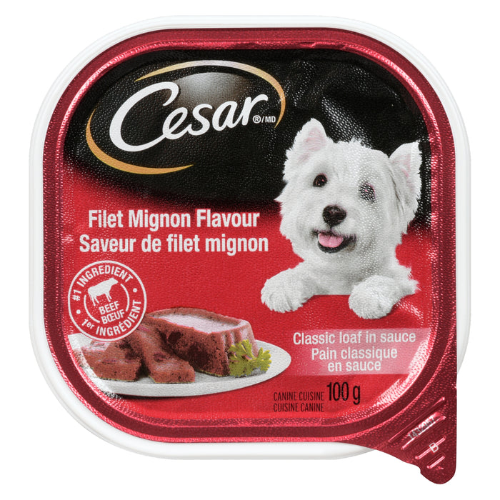 Cesar Classic Filet Mignon Loaf in Sauce Dog Food, 100-g
