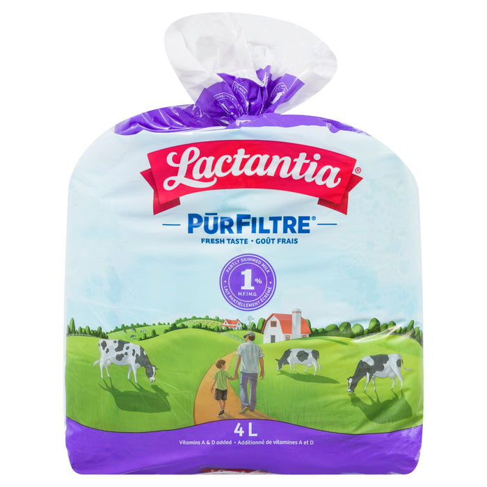 Lactantia PūrFiltre Partly Skimmed Milk 1% M.F., 4-L