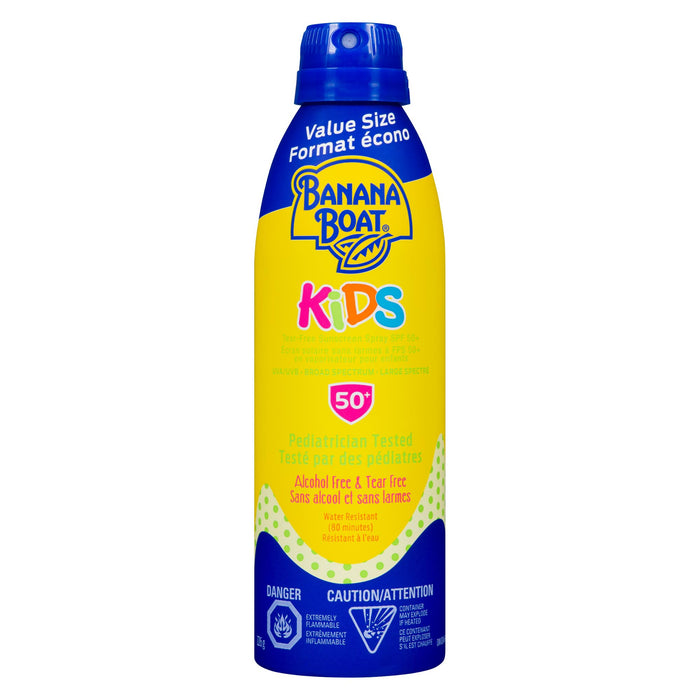 Banana Boat Kids Tear-Free SPF 50+ Sunscreen Spray Value Size, 226-g