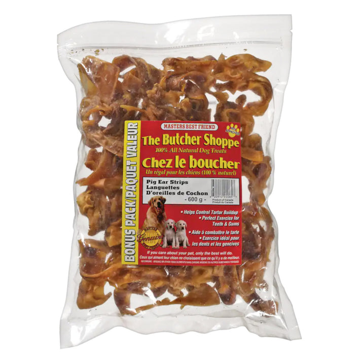 Oreilles de porc Dog Treats Masters Best Friend , 600 g