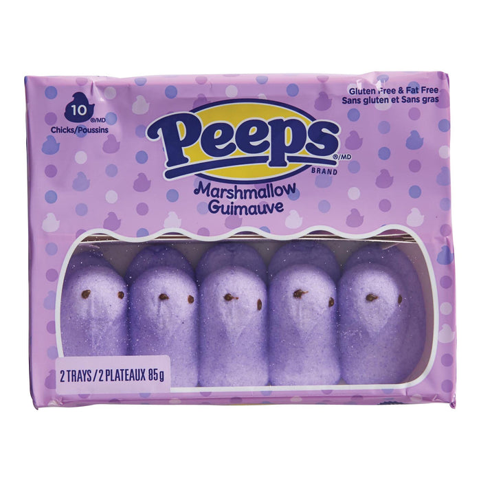 Poussins en guimauve Peeps couleur lavende - 82 g