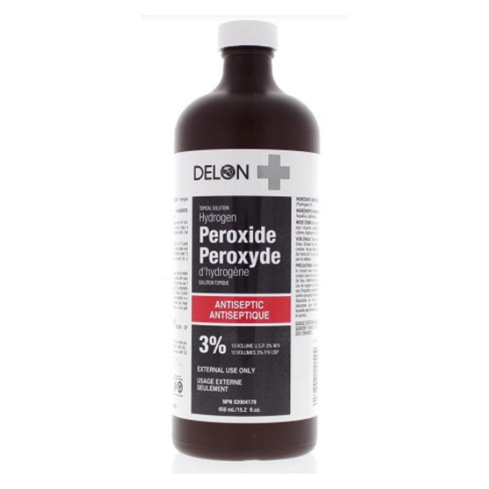 Solution antiseptique de peroxyde d'hydrogène Delon, 450 ml