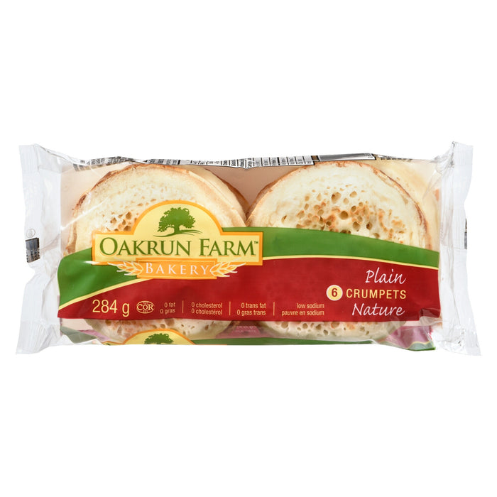 Oakrun Farm Bakery Plain Crumpets 6pk. - 284g