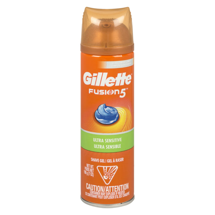 Gillette Fusion HydraGel Ultra Sensitive Shave Gel - 198g