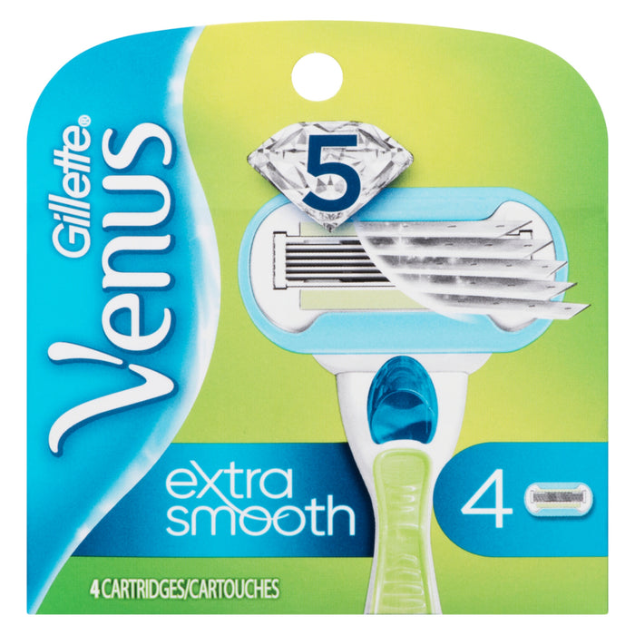 Gillette Venus Extra Smooth Razor Blade Refills - 4pk.