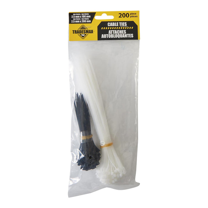 Attaches autobloquantes Tradesmax Pro - 200 pièces