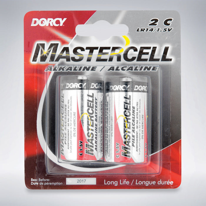 Dorcy C Alkaline Batteries, 2-Pack