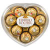 Boîte en coeur de chocolats à la noisette Ferrero Rocher - 100 g