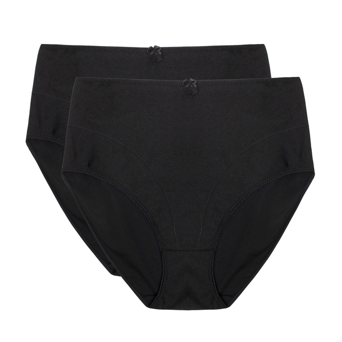 Carisma Women's Briefs, Black, 2-Pack