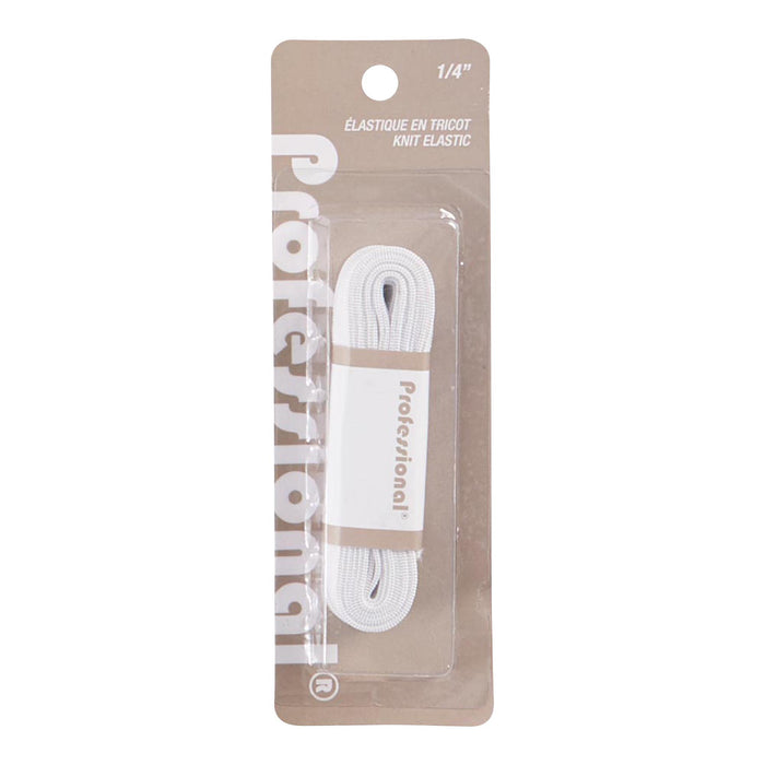 élastique crocheté blanc - 0,25 po