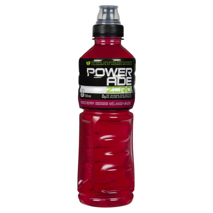 Powerade Zero Mixed Berry Hydrating Beverage, 710-ml