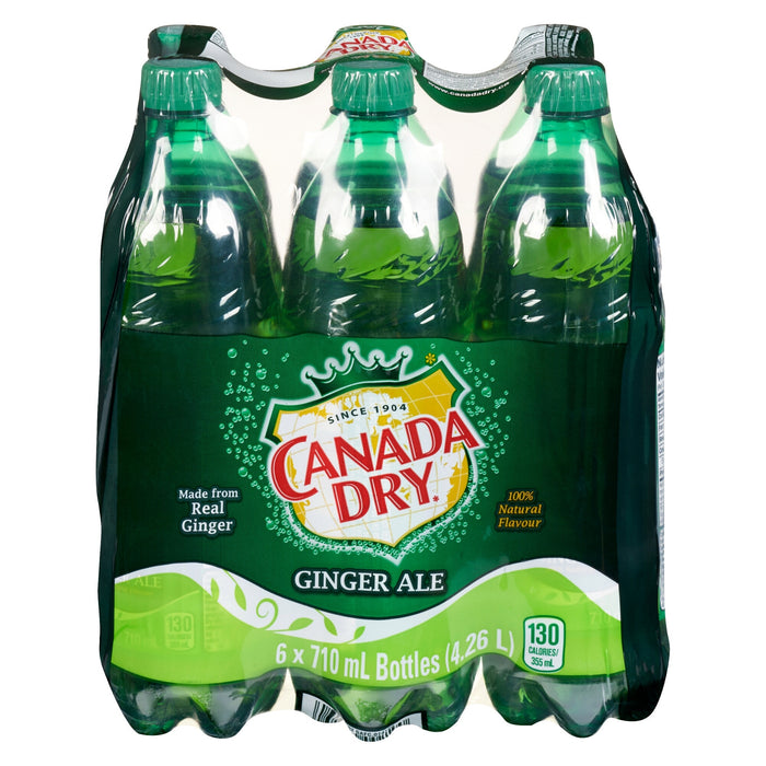 Soda au gingembre de Canada Dry, emb. de 6 - 710 ml