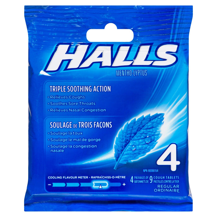 Halls Mentho-Lyptus Cough Tablets - 4pk.