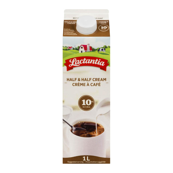 Crème moitié-moitié Lactantia 10 % M.G., 1 L