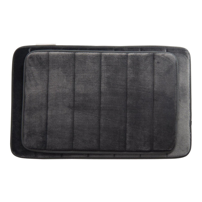 Ensemble de tapis de bain en mousse HomeStyles - 2 pièces