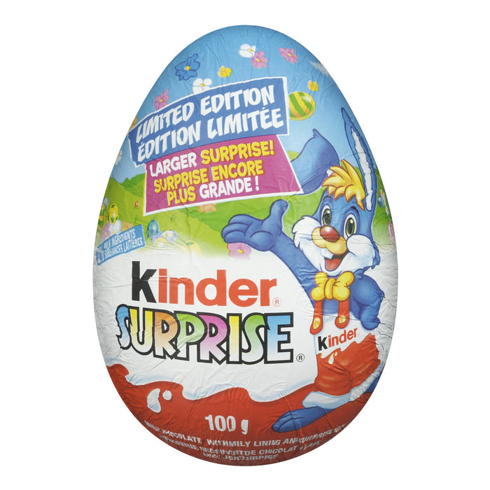 Kinder Surprise Confiserie Recouverte de Chocolat au Lait, avec Jouet Surprise Natoons, 100 g