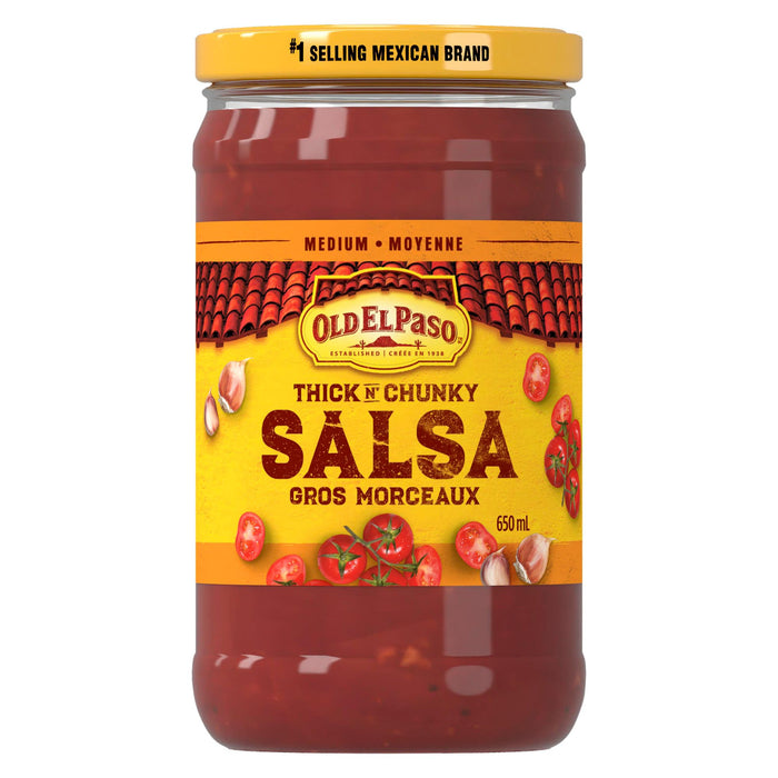 Old El Paso Thick n' Chunky Medium Salsa, 650-ml