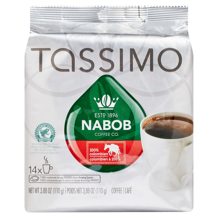 Nabob Coffee Co. Tassimo 100% Colombian Coffee -110g