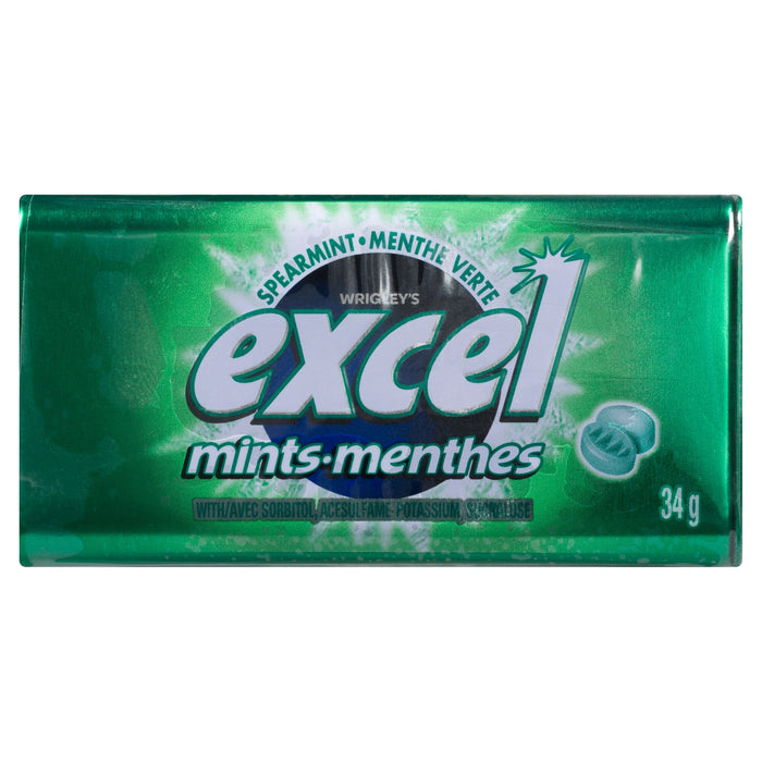 Excel Spearmint Mints - 34g