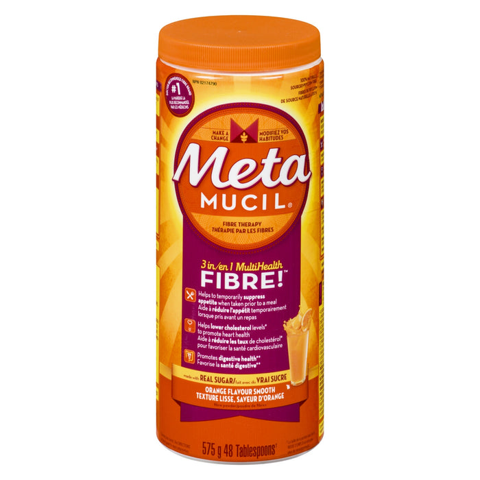 Poudre de fibres Metamucil aux bienfaits multi-santé à l'orange  575 g