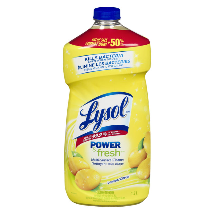 Lysol Propre et Frais Nettoyant Tout Usage Citron, 1.2 L