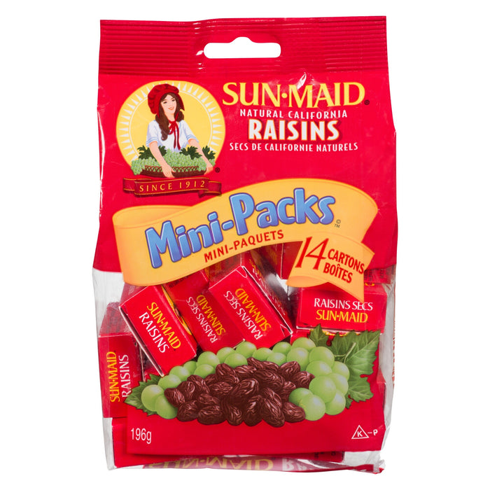 Sun-Maid Natural California Raisins 14pk. - 196g