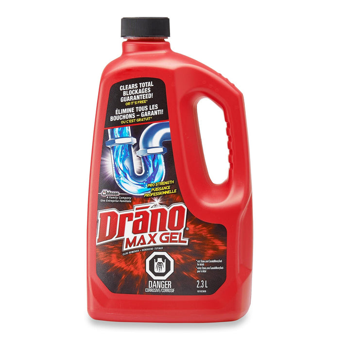 Drano Max Gel Phosphorus-Free Clog Remover, 2.3-L