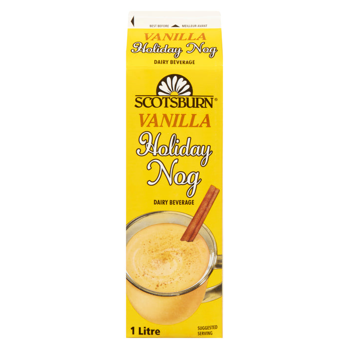 Scotsburn Dairy Beverage Vanilla Holiday Nog, 1-L