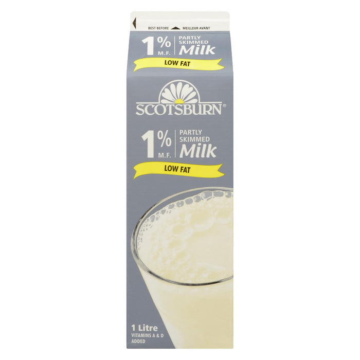 Lait partiellement écrémé Scotsburn, 1% M.G. - 1L
