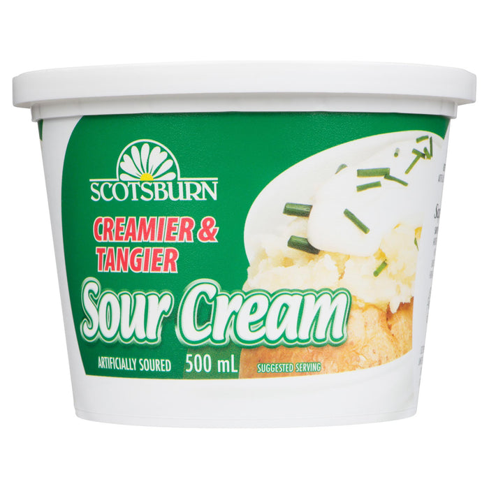 Crème sure plus crémeuse et plus piquante Scotsburn - 500 ml