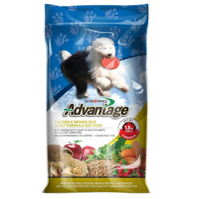 Nutrichoice Advantage Chicken and Brown Rice Adult Formula Dog Food, 3.9-lb